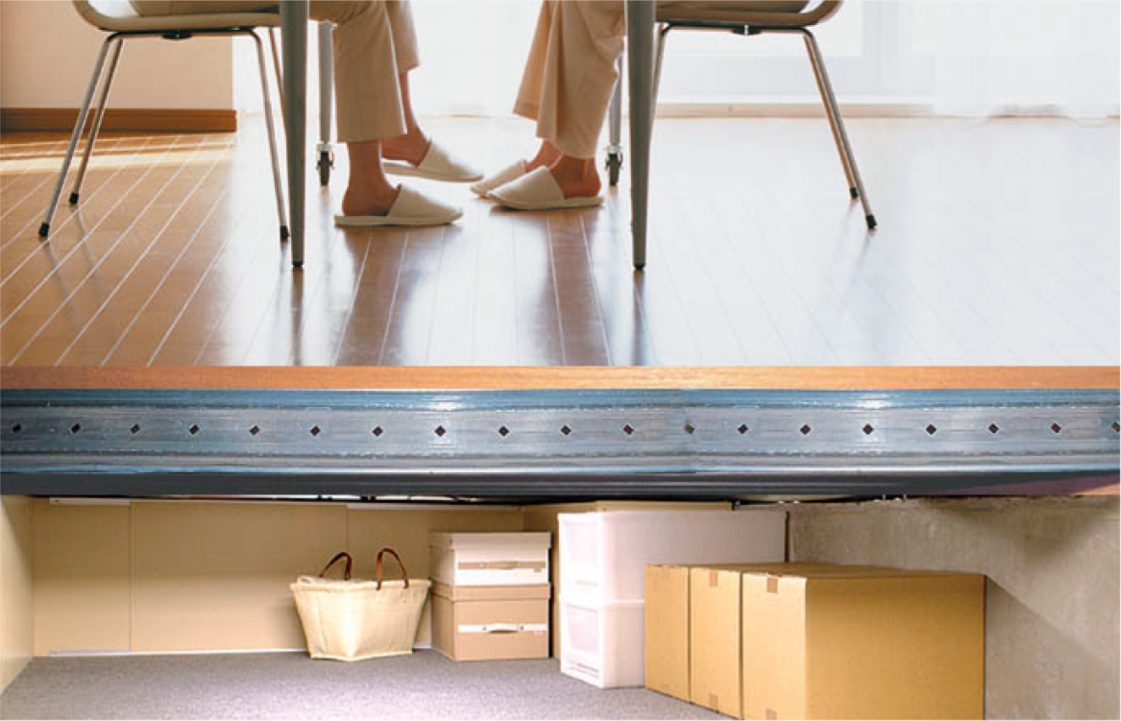 床下一面の床下収納 のイメージ