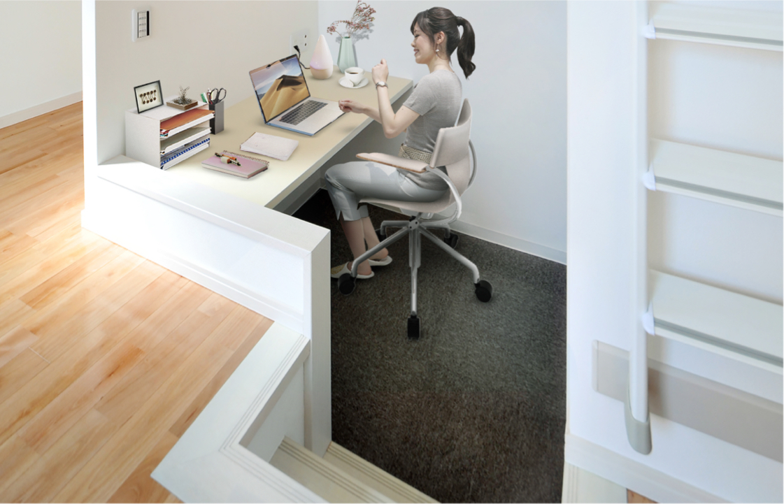 立体の空間活用でお部屋を広く のイメージ